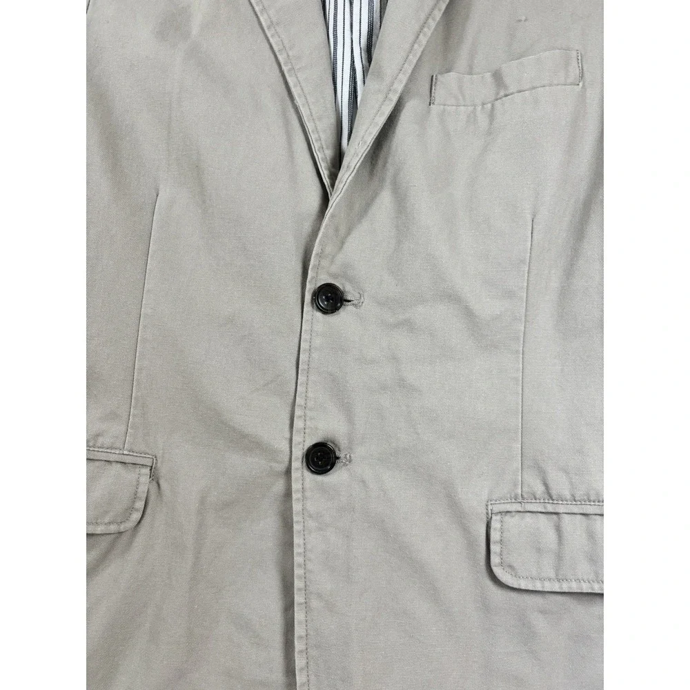 Boden Mens 42R Cotton Sport Coat 2 Button Jacket Smart Casual Khaki Preppy‎